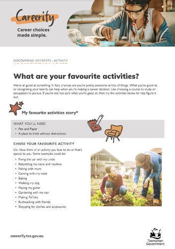 What are your favourite activities?