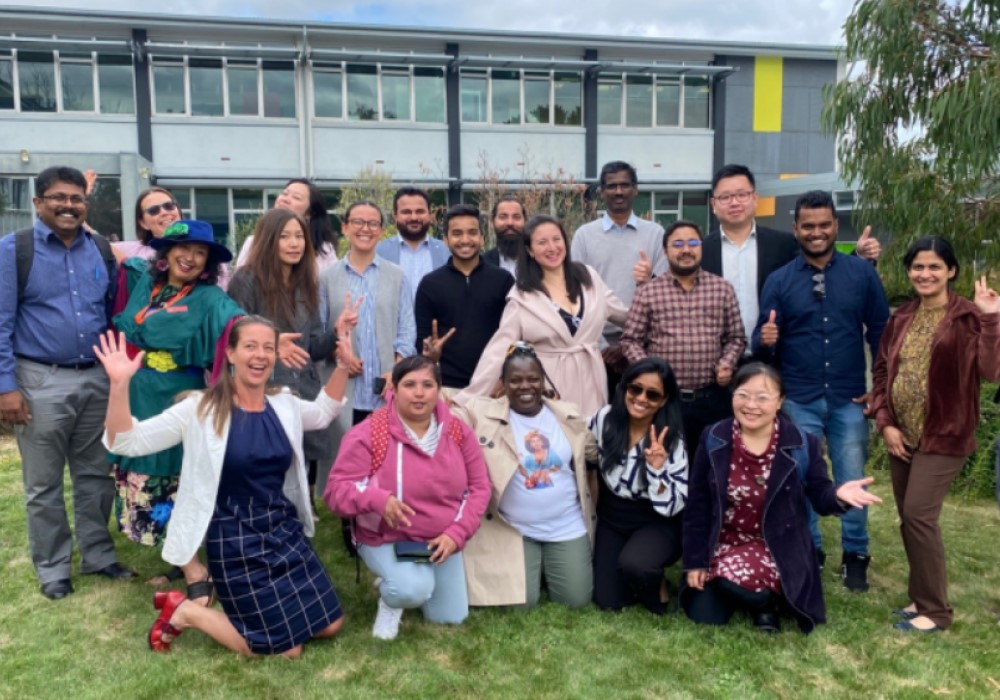 Group of multicultural people smiling